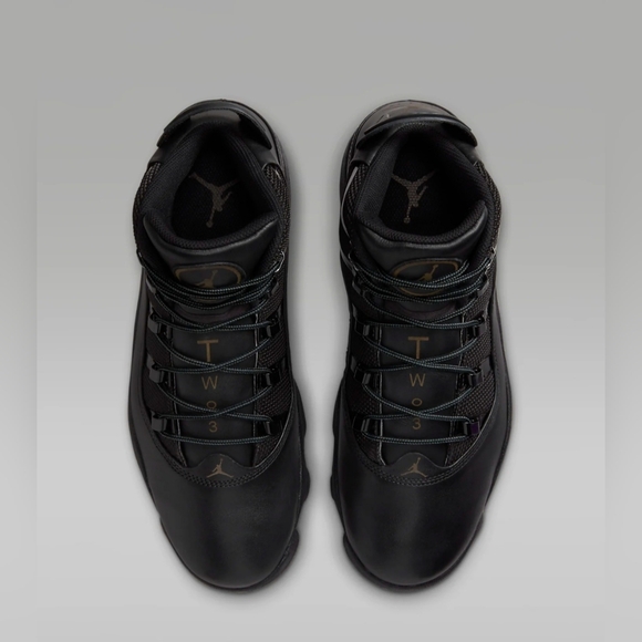 Air Jordan Winterized 6 Rings Triple Black Mens Shoes Size 8 - Picture 4 of 12